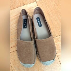 Aqua suede espadrilles 7.5